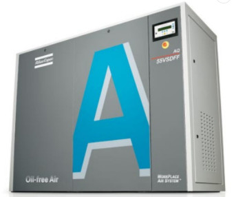 55kw wolny od oleju Atlas śrubkowy sprężarka powietrza Woda wtryskana AQ 55 VSD