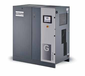 Kompresor powietrza z śrubą Atlas 22kw, konwersja częstotliwości Atlas GA 22 VSD