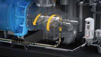 62.2m3/min Wstrzykiwacz powietrza z wtryskiem oleju Atlas Screw Air Compressor Fixed Drive GA90+~GA315+