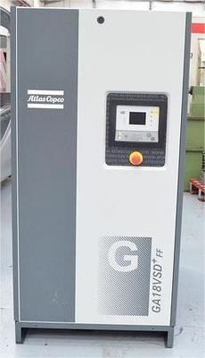 Atlas VSD Plus 18 kW Moc silnika Wbudowana w suchy stop aluminium dla wymagań klientów