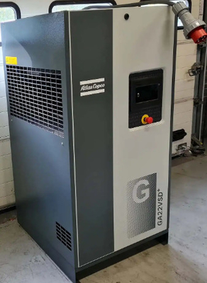 Kompresor powietrza śruby Atlas VSD Plus Ga22vsd+ Oszczędność energii