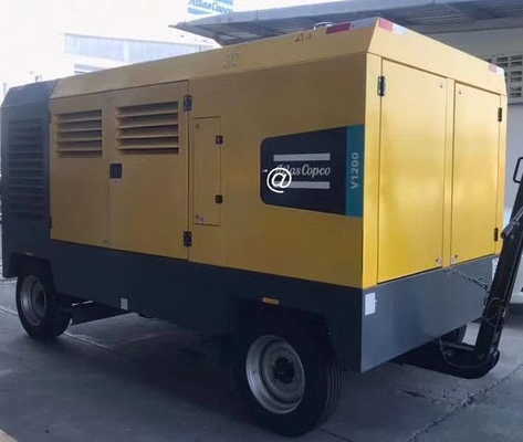 Żółty przenośny sprężarka V1200 cyfrowy wyświetlacz automatyczne wyłączenie dla zastosowań ciężkich