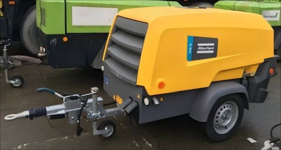 Żółty przenośny sprężarka XAS 78KD Poziom kompresji lekkie i przenośne konstrukcja