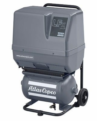 Kompresor powietrza bezolejowy Atlas Screw Compact Piston LFX 62-64 dB Poziom hałasu