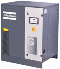 Ekonomiczny kompresor powietrza z wtryskaniem oleju Atlas Screw Compact G7 7kw