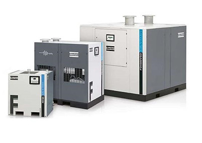 F400 Suszarki sprężonego powietrza o działaniu chłodniczym chłodzą 4200W Atlas 400l/s Pojemność wejściowa