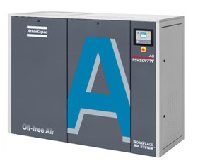Kompresor powietrza bez oleju 15kw AQ 15 VSD Wstrzykiwacz wody