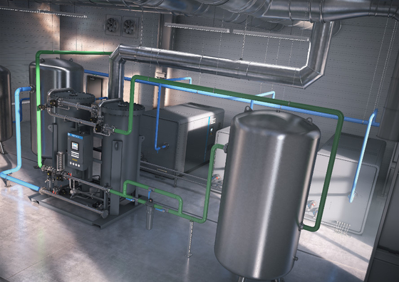 NGP50 PSA Generator azotu Atlas Materiał ze stopu aluminium