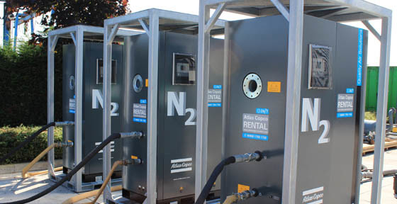 NGP115 Atlas Azot, PSA Generator azotu 1191kg Waga