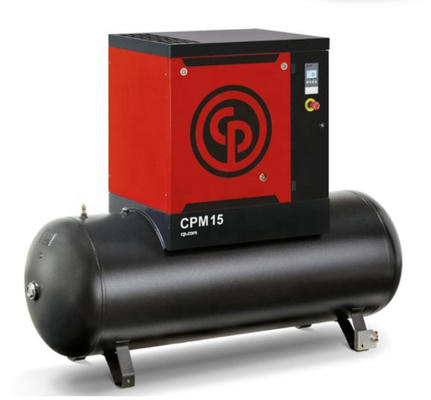 CPM10 Jednofazowa rotacyjna sprężarka śrubowa Chicago Pneumatic 7,5 kW 64 db (A) Hałas