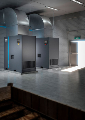 Kompresor powietrza o zmiennej częstotliwości obracający się z napędem Atlas GA37VSD+ FF 37kw