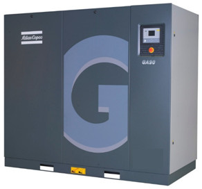 Wstrzykiwacz powietrza z wtryskiem oleju Atlas Screw Air Compressor GA 45 Vsd 45kw Materiał ze stopu aluminium